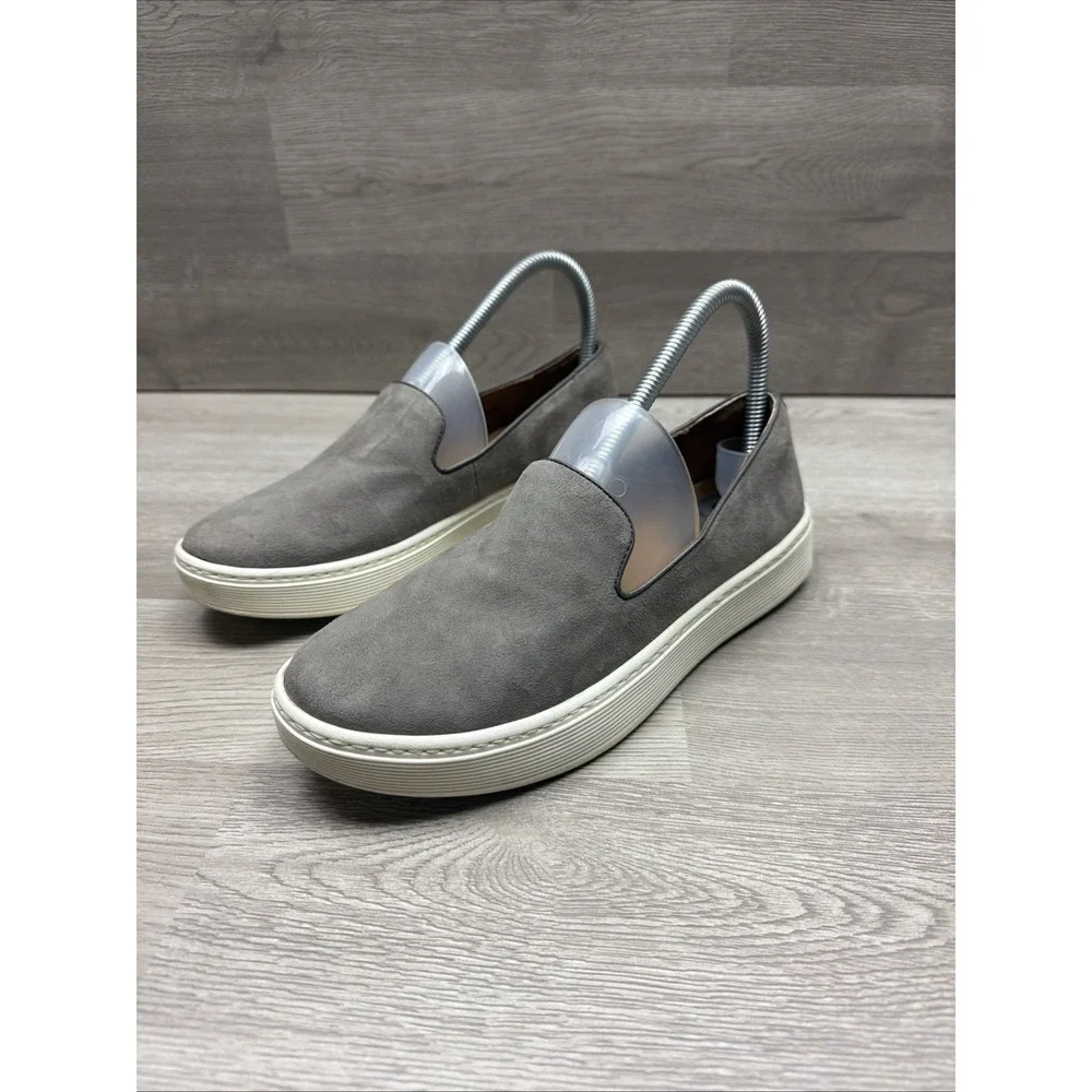 Söfft‎ Somers Slip-On Sneakers Women's Size 7M Gray Leather SF0021408 Very Nice